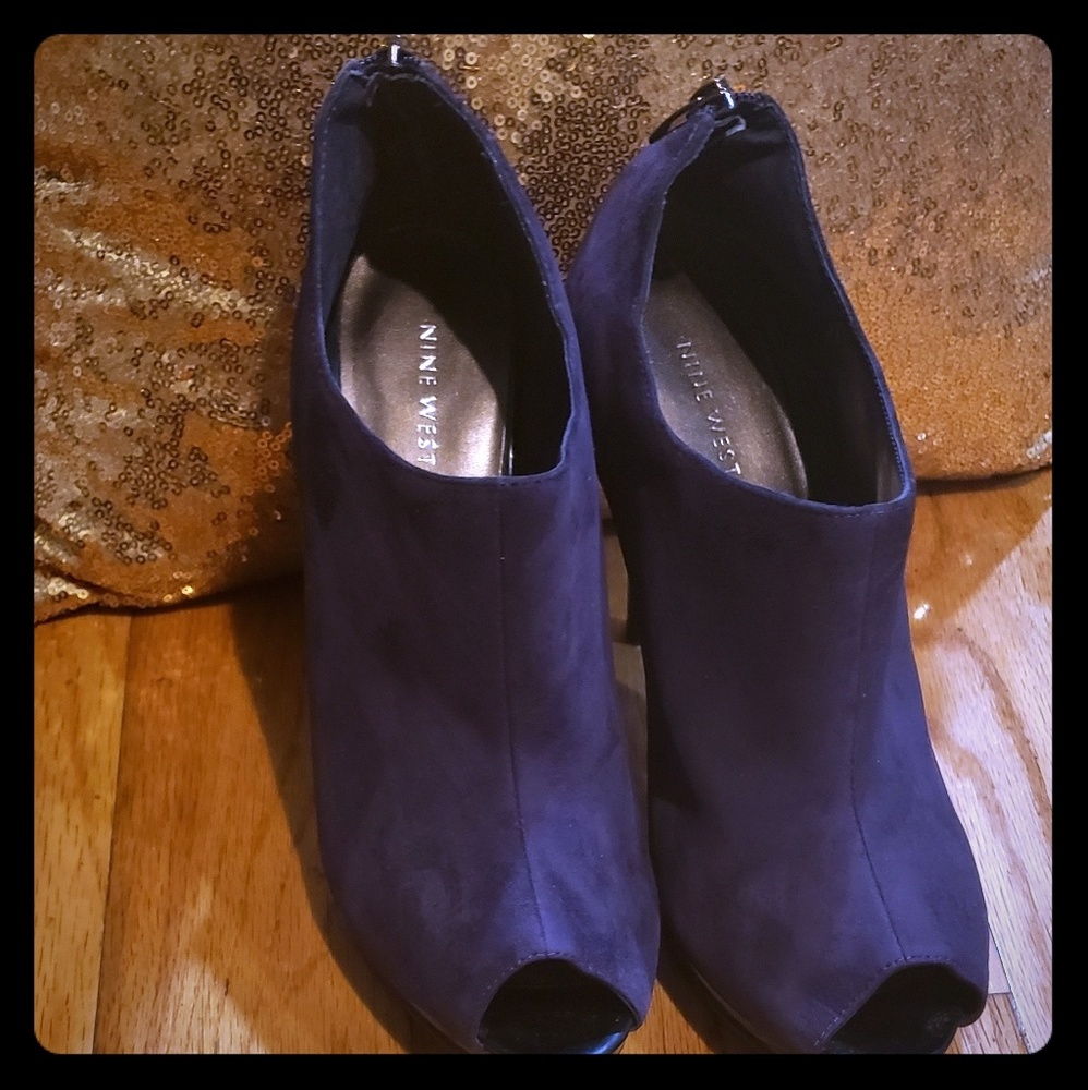 Women's peep toe ankle boots